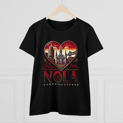 Love for Nola Women's Midweight Cotton Tee