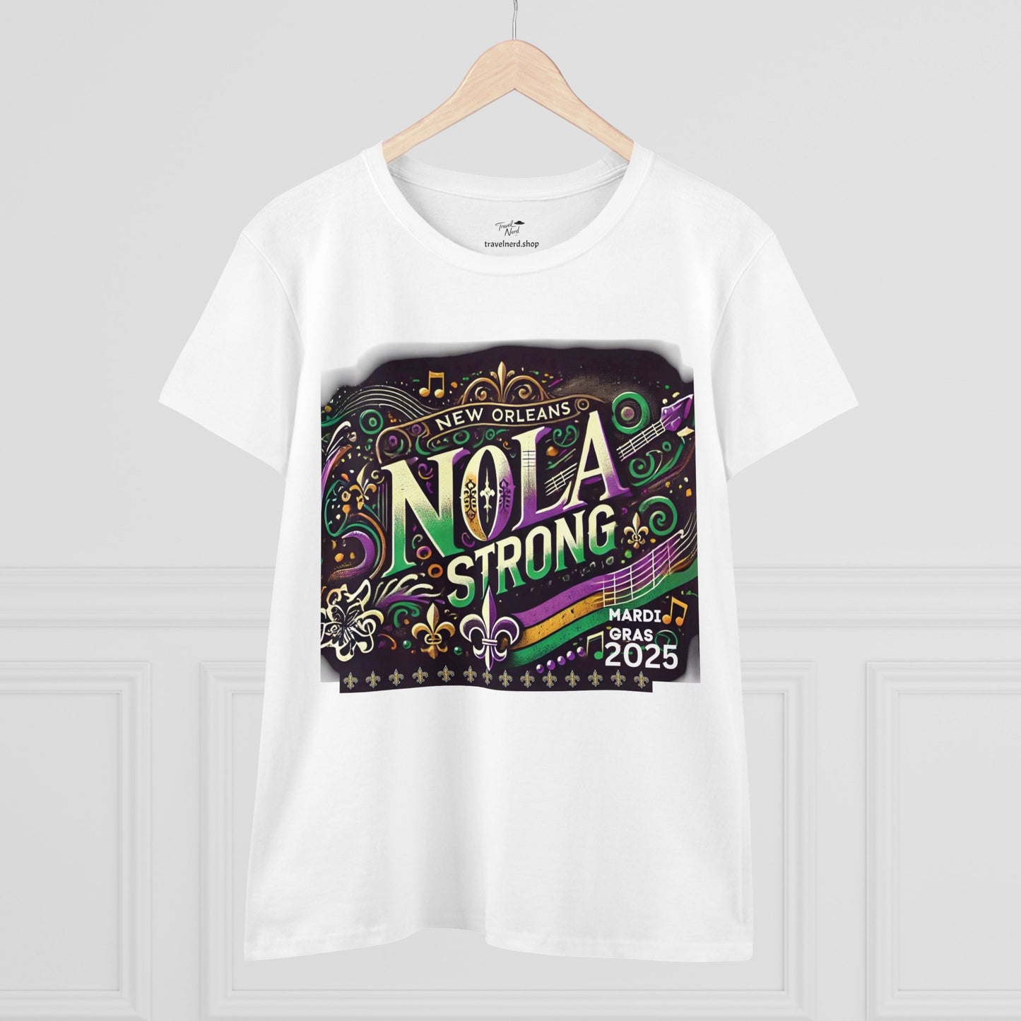 Mardi Gras 2025 We Are New Orleans Women's Midweight Cotton Tee