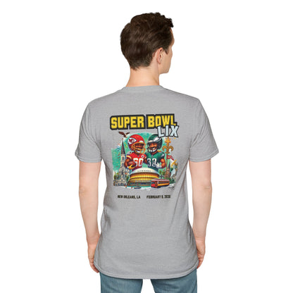 Super Bowl LIX 2025 at the Super Dome Chiefs vs Eagles T-Shirt