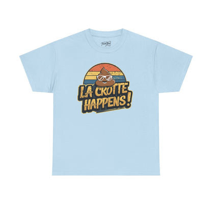 Cajun French Tee - Crap Happens Unisex Cotton T-Shirt