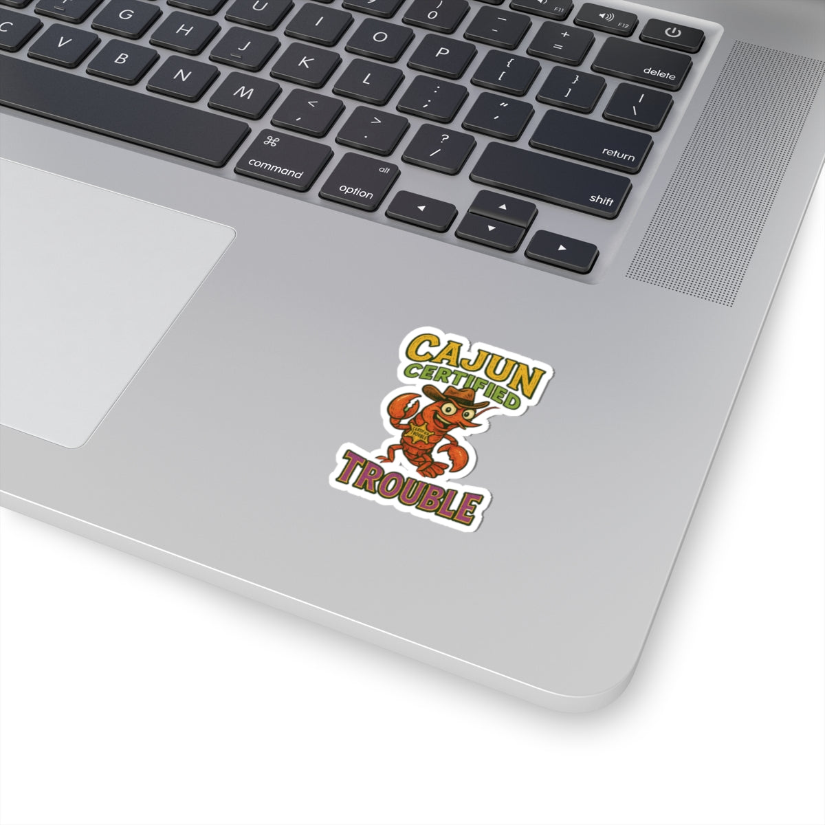 Cajun Certified Trouble Stickers, Fun Laptop Decor, Gift for Seafood Lovers, Party Decor, Whimsical Art Stickers