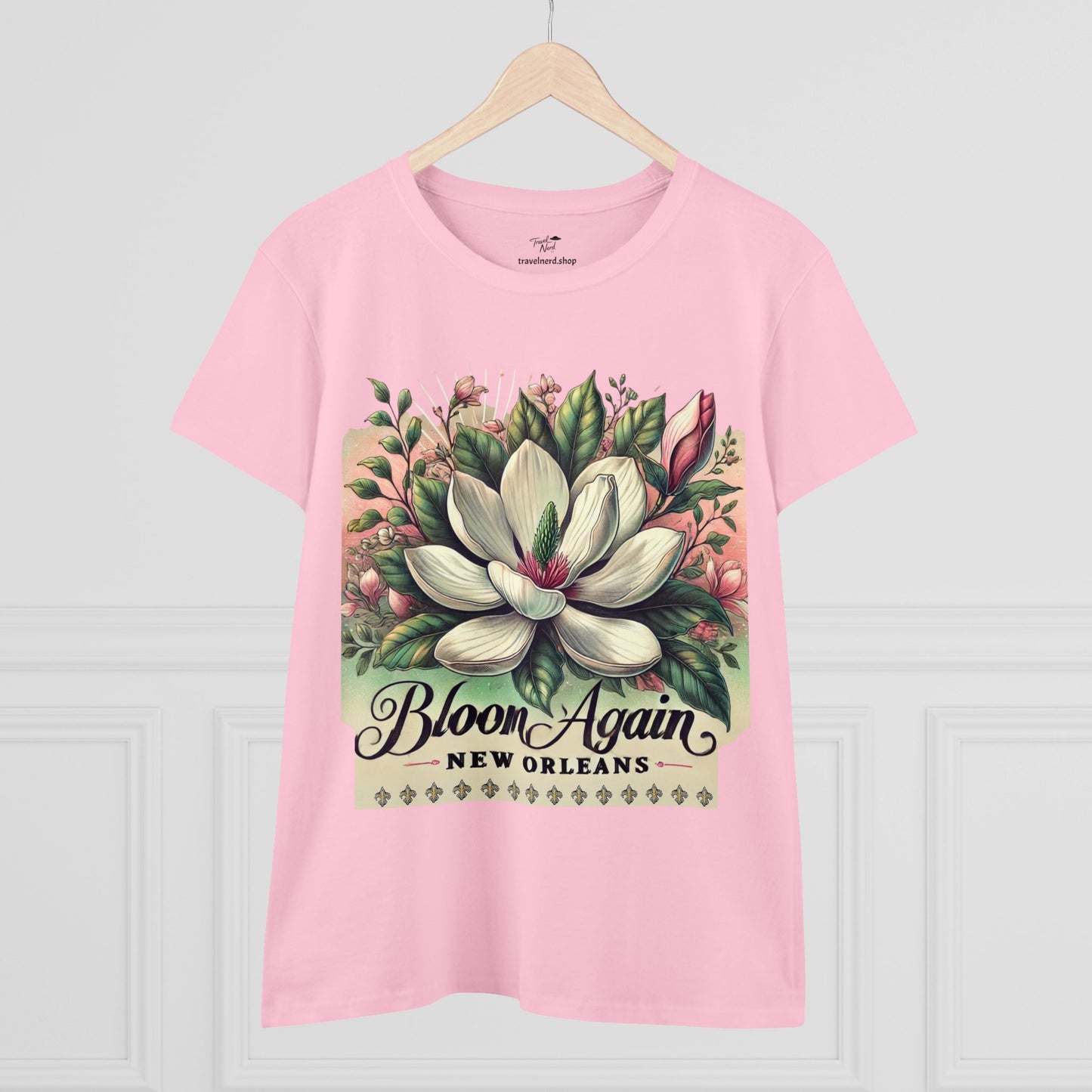 Bloom Again New Orleans Women's Midweight Cotton Tee