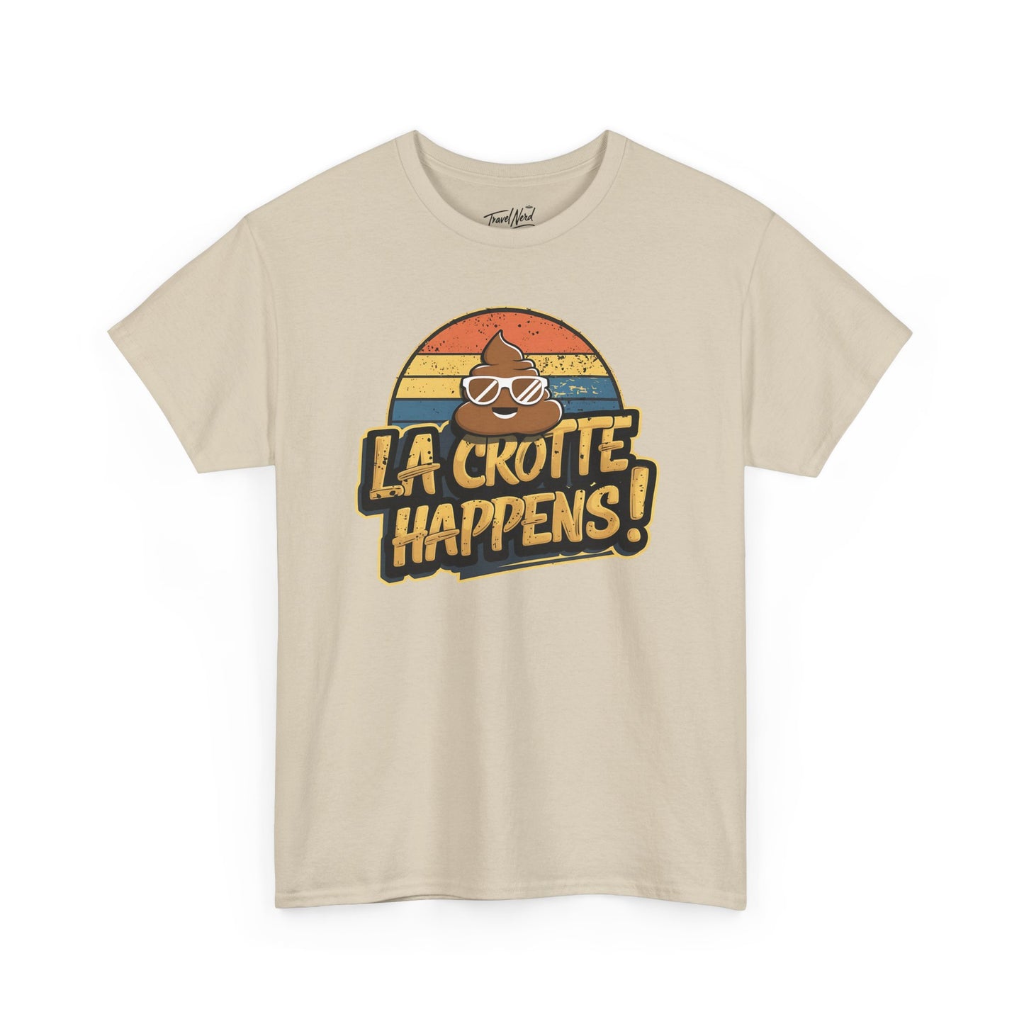 Cajun French Tee - Crap Happens Unisex Cotton T-Shirt