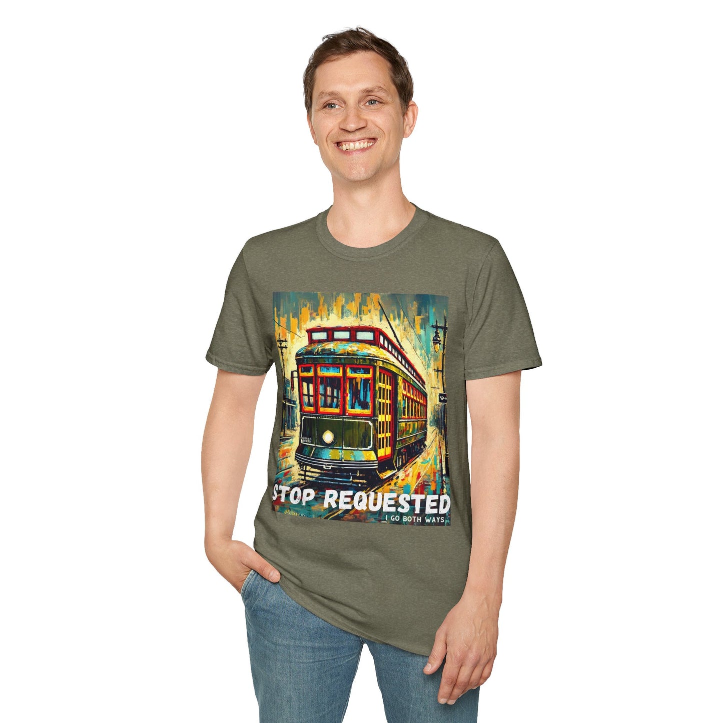 New Orleans Streetcar Stop Requested Design Unisex t-shirt
