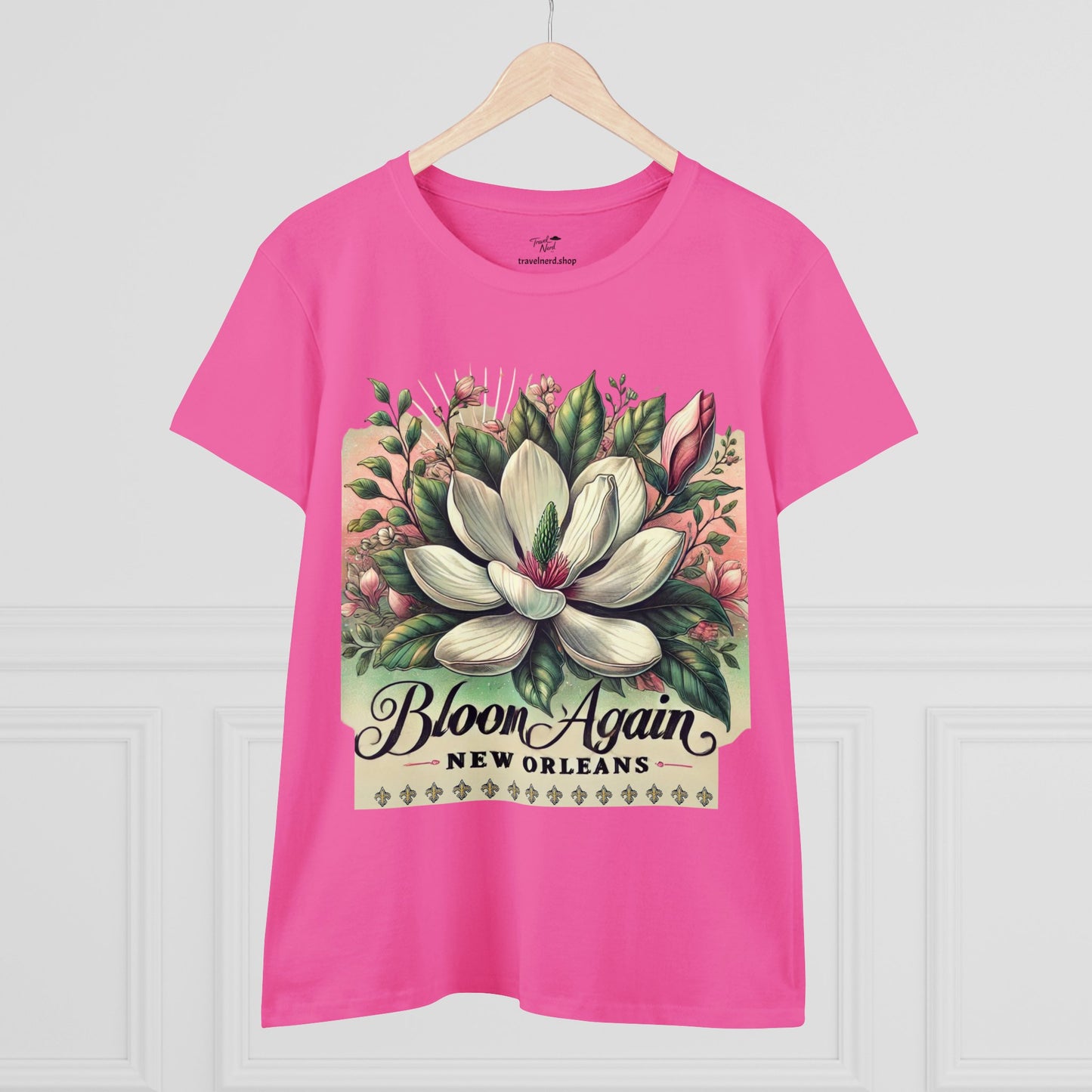 Bloom Again New Orleans Women's Midweight Cotton Tee