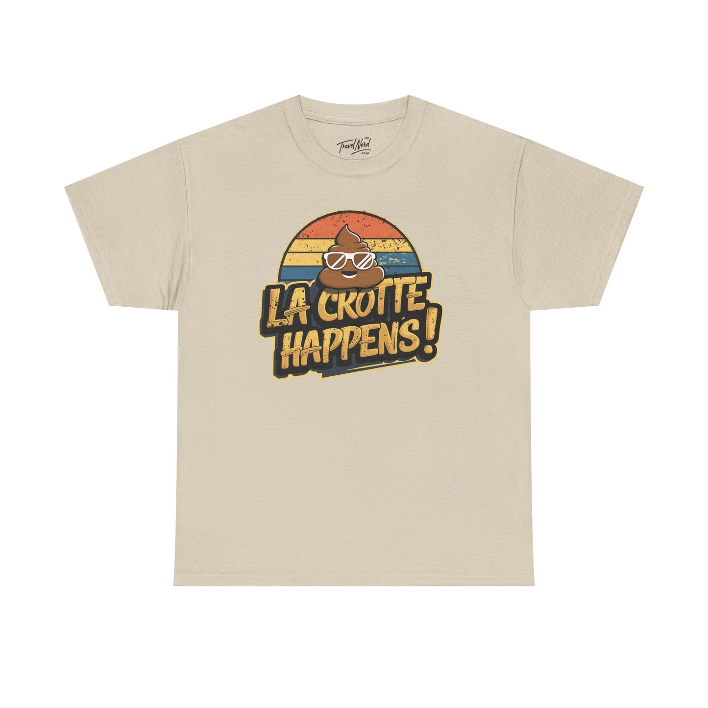 Cajun French Tee - Crap Happens Unisex Cotton T-Shirt