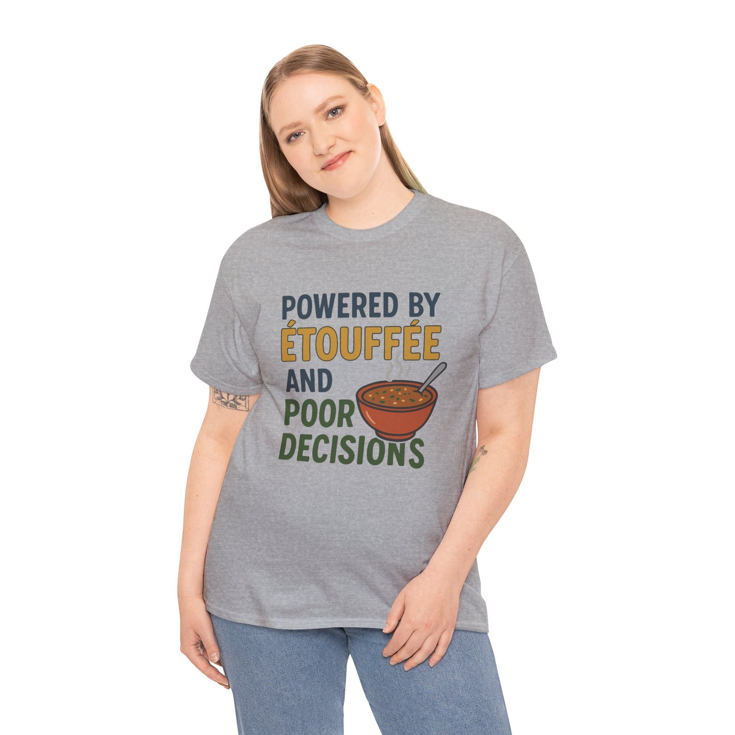 Funny Tee: Powered by Etouffee and Poor Decisions