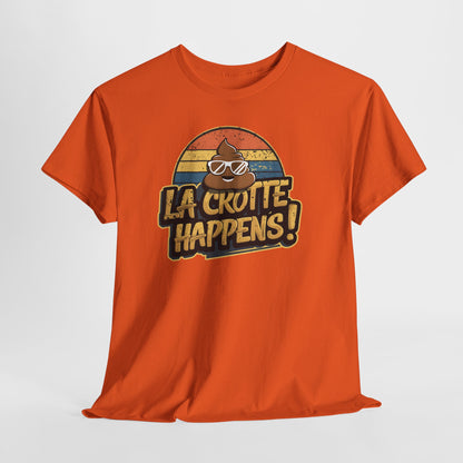 Cajun French Tee - Crap Happens Unisex Cotton T-Shirt
