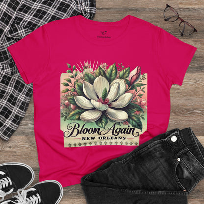 Bloom Again New Orleans Women's Midweight Cotton Tee