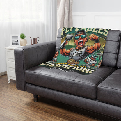 Super Bowl Champions Microfiber Blanket for Eagles Fans