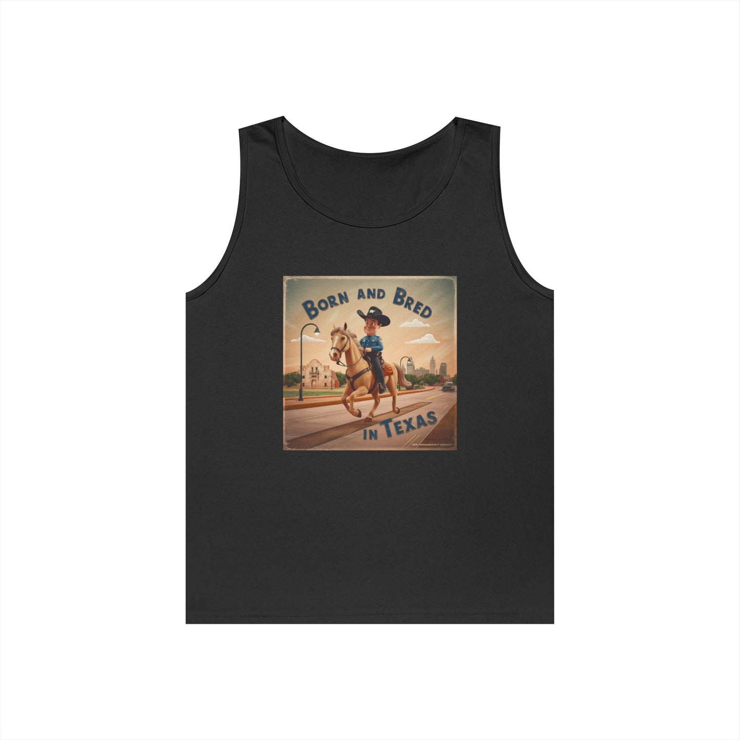 Tank Top - BORN AND BRED TEXAS Design