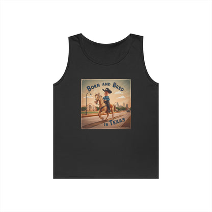 Tank Top - BORN AND BRED TEXAS Design