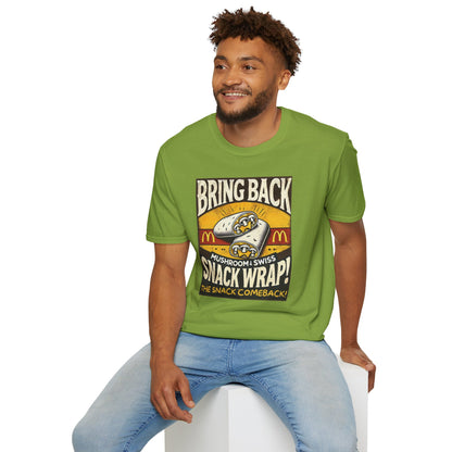 Mushroom & Swish Snack Wrap Unisex T-Shirt