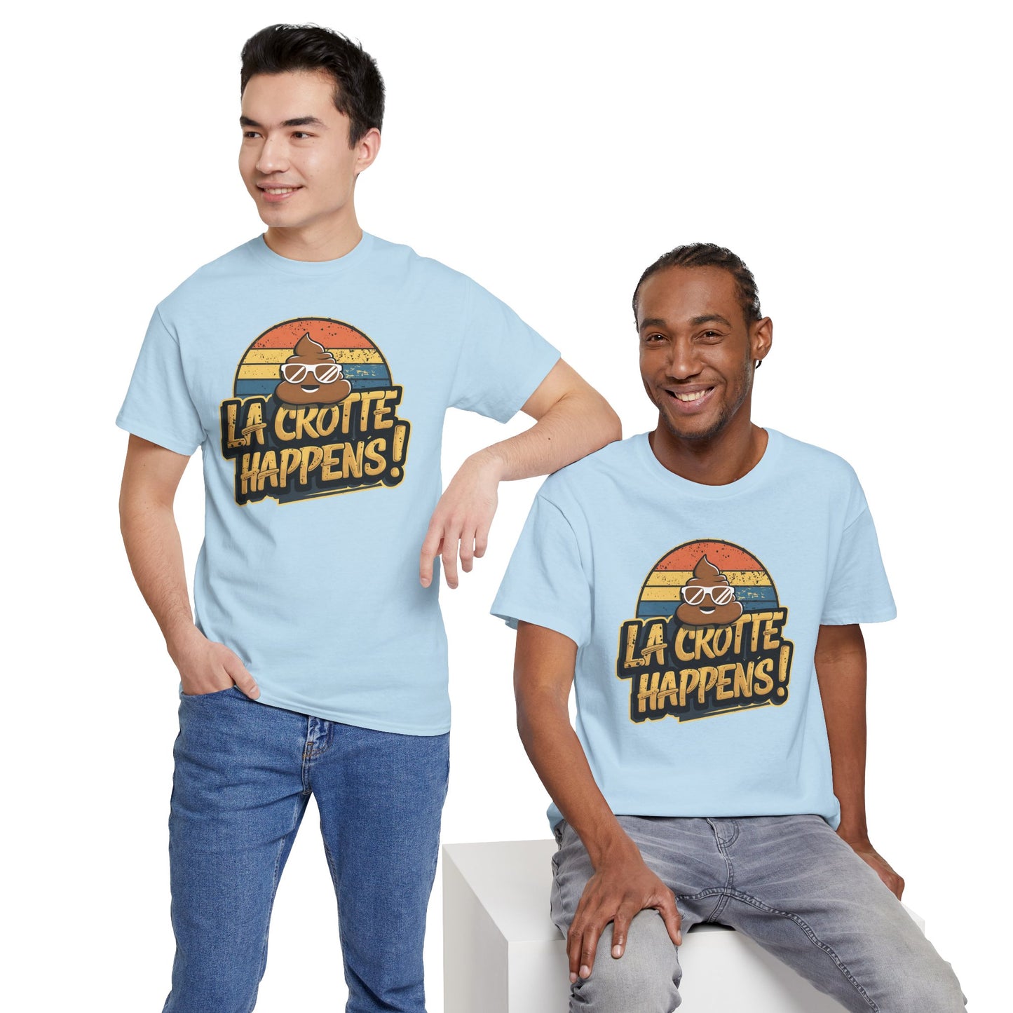 Cajun French Tee - Crap Happens Unisex Cotton T-Shirt