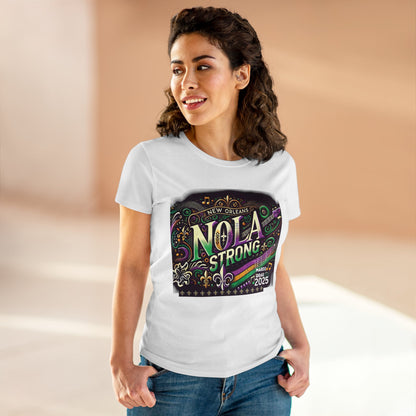 Mardi Gras 2025 We Are New Orleans Women's Midweight Cotton Tee