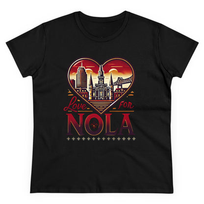 Love for Nola Women's Midweight Cotton Tee