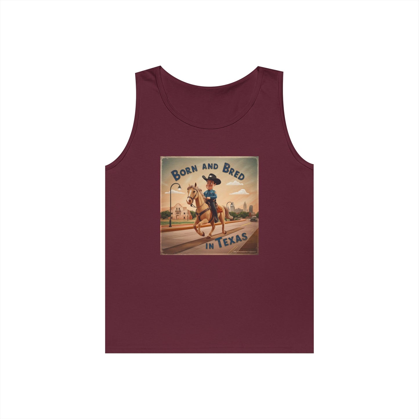 Tank Top - BORN AND BRED TEXAS Design
