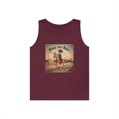Tank Top - BORN AND BRED TEXAS Design