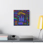 Canvas Print - Uptown New Orleans Neon Jazz Doodle Art Style