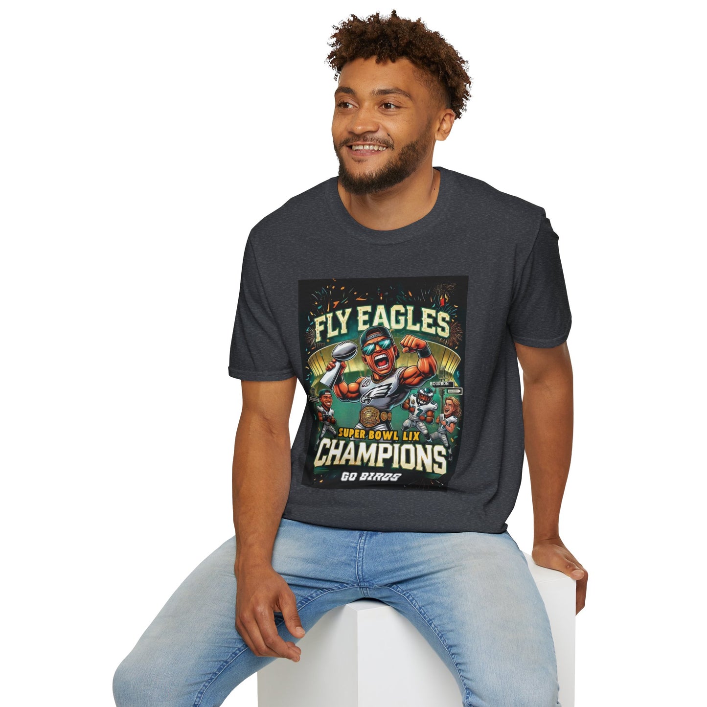 Philadelphia Eagles Super Bowl LIX Champions Caricature Unisex T-Shirt