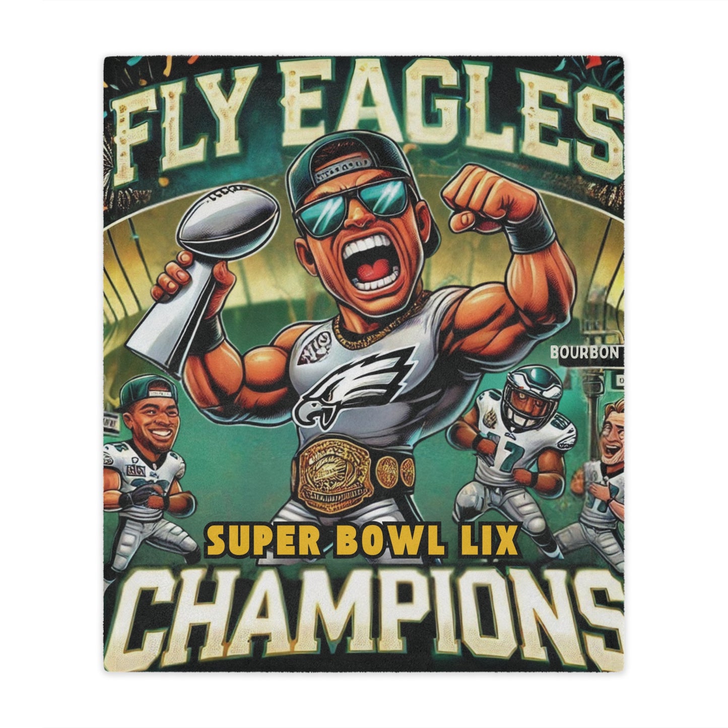 Super Bowl Champions Microfiber Blanket for Eagles Fans