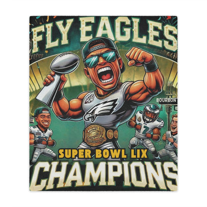 Super Bowl Champions Microfiber Blanket for Eagles Fans