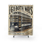 Shower Curtains - New Orleans Streetcar 'I go both ways' Design