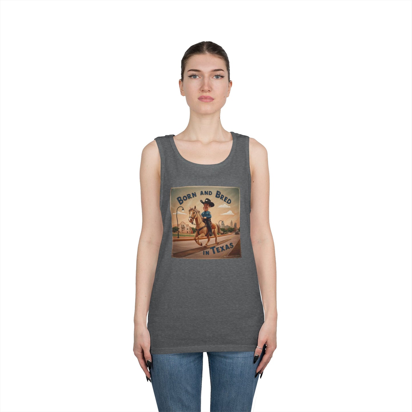 Tank Top - BORN AND BRED TEXAS Design