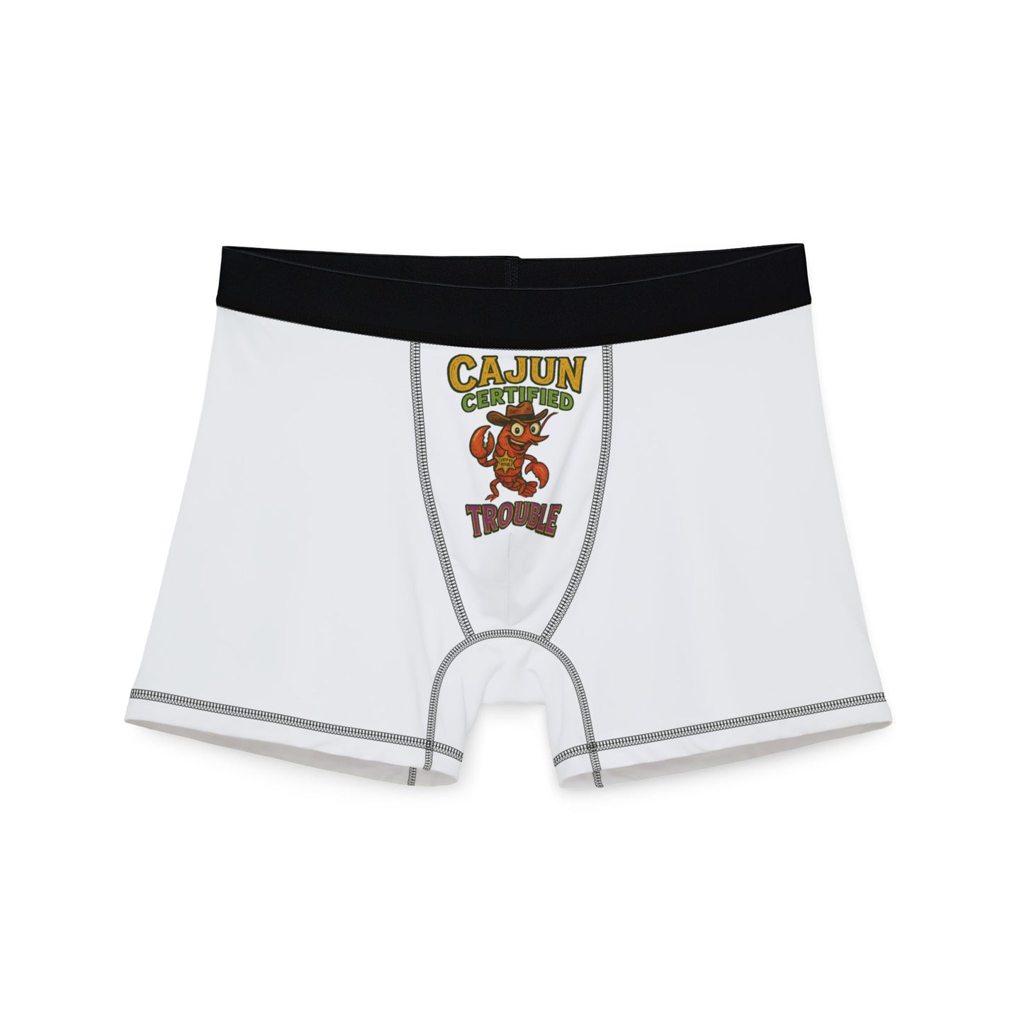 Cajun Themed Men's Boxers | Fun Underwear for Casual Comfort, Unique Gift for Him, Holiday Loungewear, Festive Roomwear
