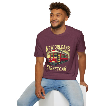 New Orleans Streetcar Graphic T-Shirt - Unisex Softstyle Tee