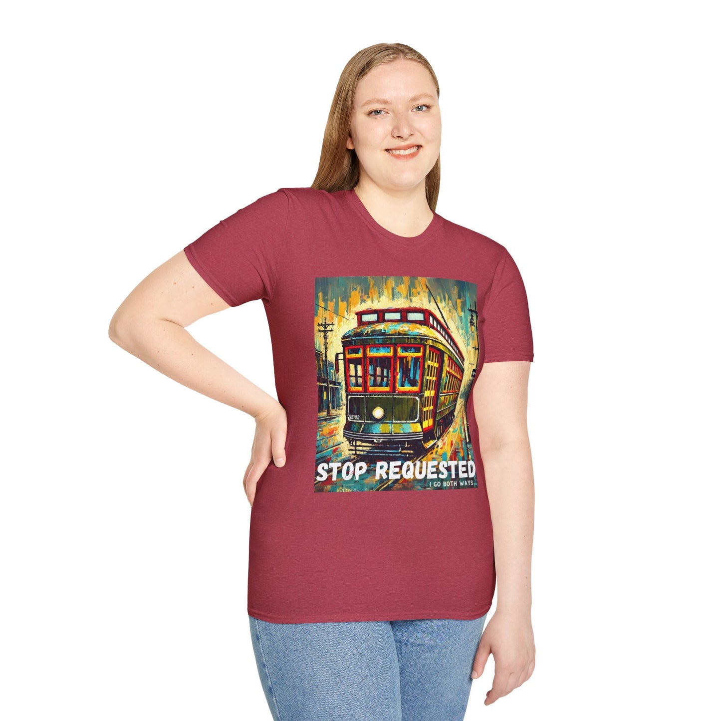 New Orleans Streetcar Stop Requested Design Unisex t-shirt