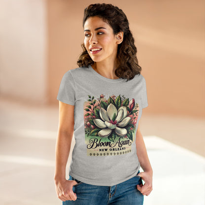 Bloom Again New Orleans Women's Midweight Cotton Tee