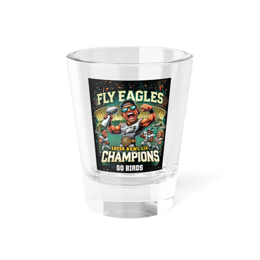 Super Bowl LIX Champion Shot Glass – 1.5oz Collector's Drinkware for Game Day Celebrations 3 of 4