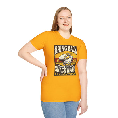 Mushroom & Swish Snack Wrap Unisex T-Shirt