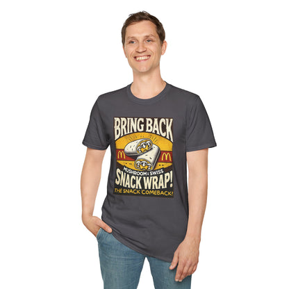 Mushroom & Swish Snack Wrap Unisex T-Shirt