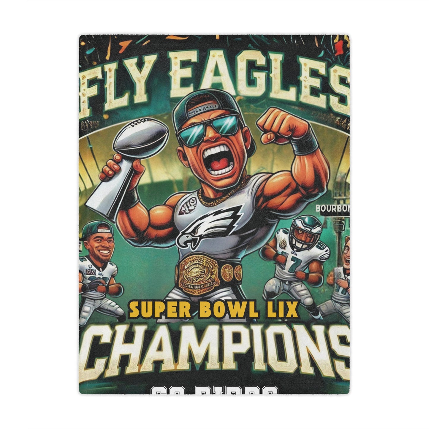 Super Bowl Champions Microfiber Blanket for Eagles Fans