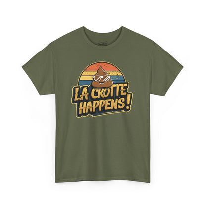 Cajun French Tee - Crap Happens Unisex Cotton T-Shirt