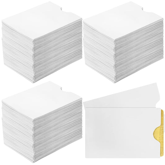 Thenshop 2000 Pieces Credit Card Sleeves Hotel Key Holder Blank Gift Envelopes Writable Printable Gift Card Sleeves White Key Sleeve Protector for Business, 2.4 x 3.5 Inch(White)