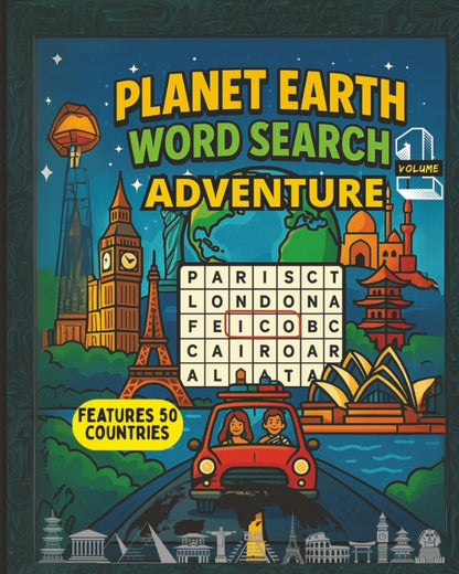Planet Earth Word Search Adventure Volume 1: From Afghanistan to Egypt: A Global kids adventures books