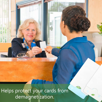 Thenshop 2000 Pieces Credit Card Sleeves Hotel Key Holder Blank Gift Envelopes Writable Printable Gift Card Sleeves White Key Sleeve Protector for Business, 2.4 x 3.5 Inch(White)