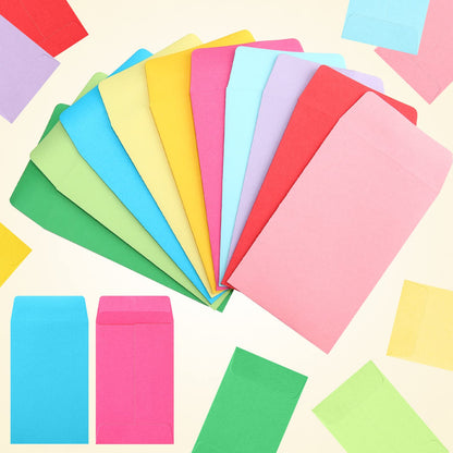 1000 Pcs 2.25 x 3.5 Inch Coin Envelopes Bulk Small Envelopes Self Adhesive for Money Cash Key Storage Home Office Supplies(Multicolor)