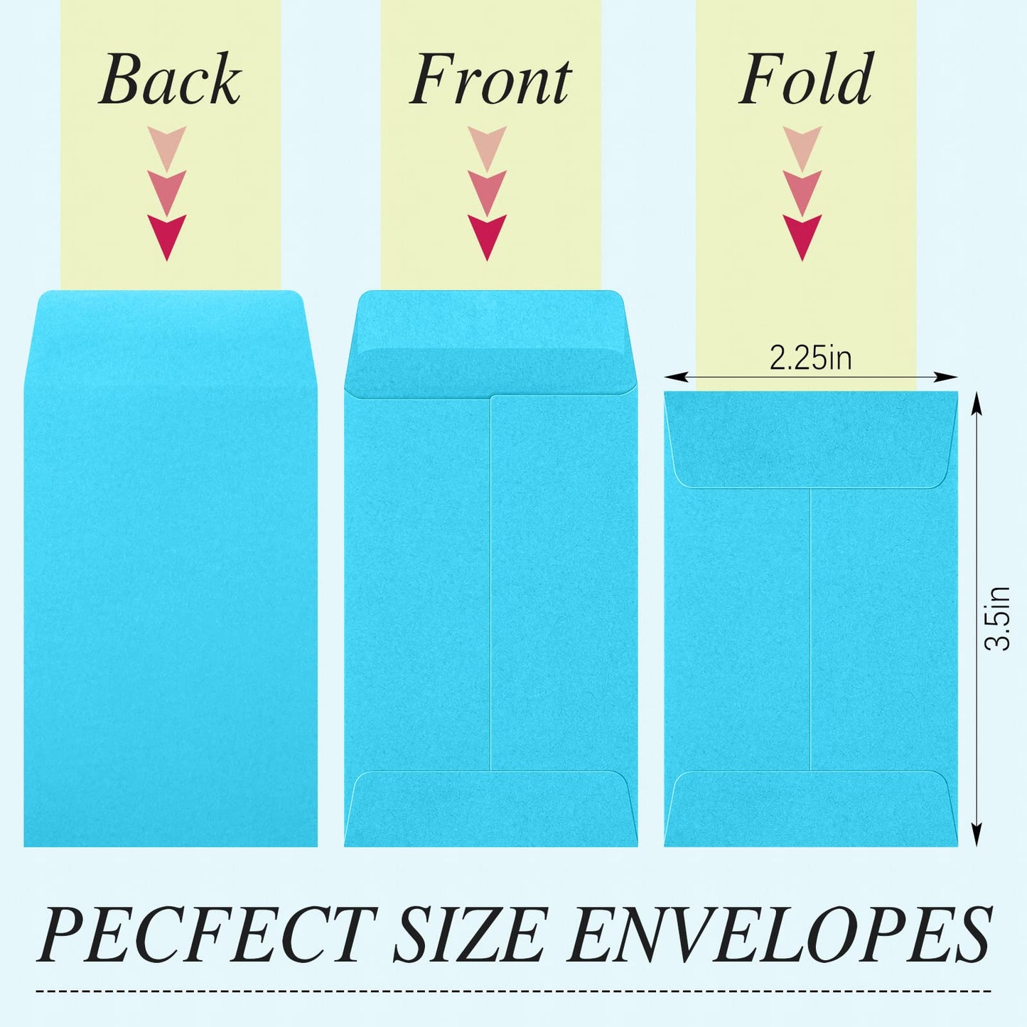 1000 Pcs 2.25 x 3.5 Inch Coin Envelopes Bulk Small Envelopes Self Adhesive for Money Cash Key Storage Home Office Supplies(Multicolor)