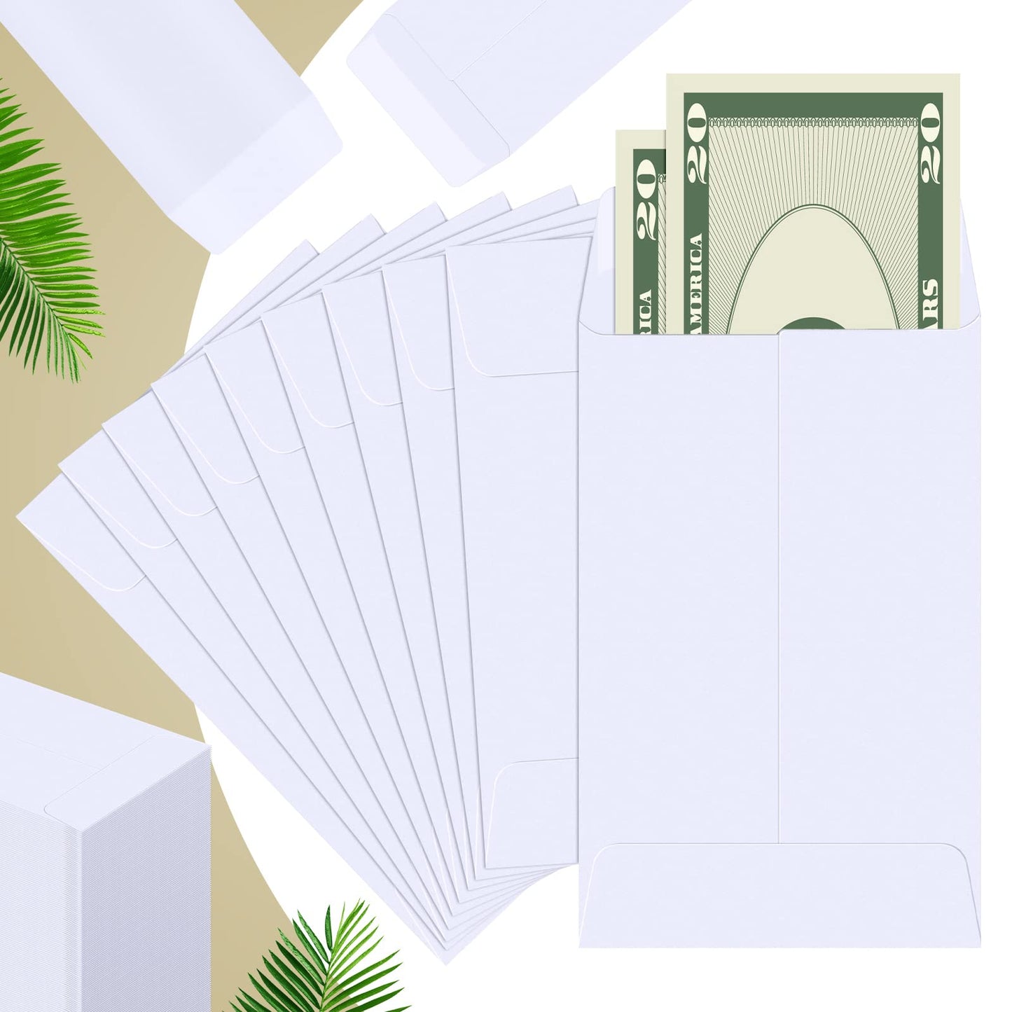 1000 Pcs 2.25 x 3.5 Inch Coin Envelopes Bulk Small Envelopes Self Adhesive for Money Cash Key Storage Home Office Supplies(Multicolor)