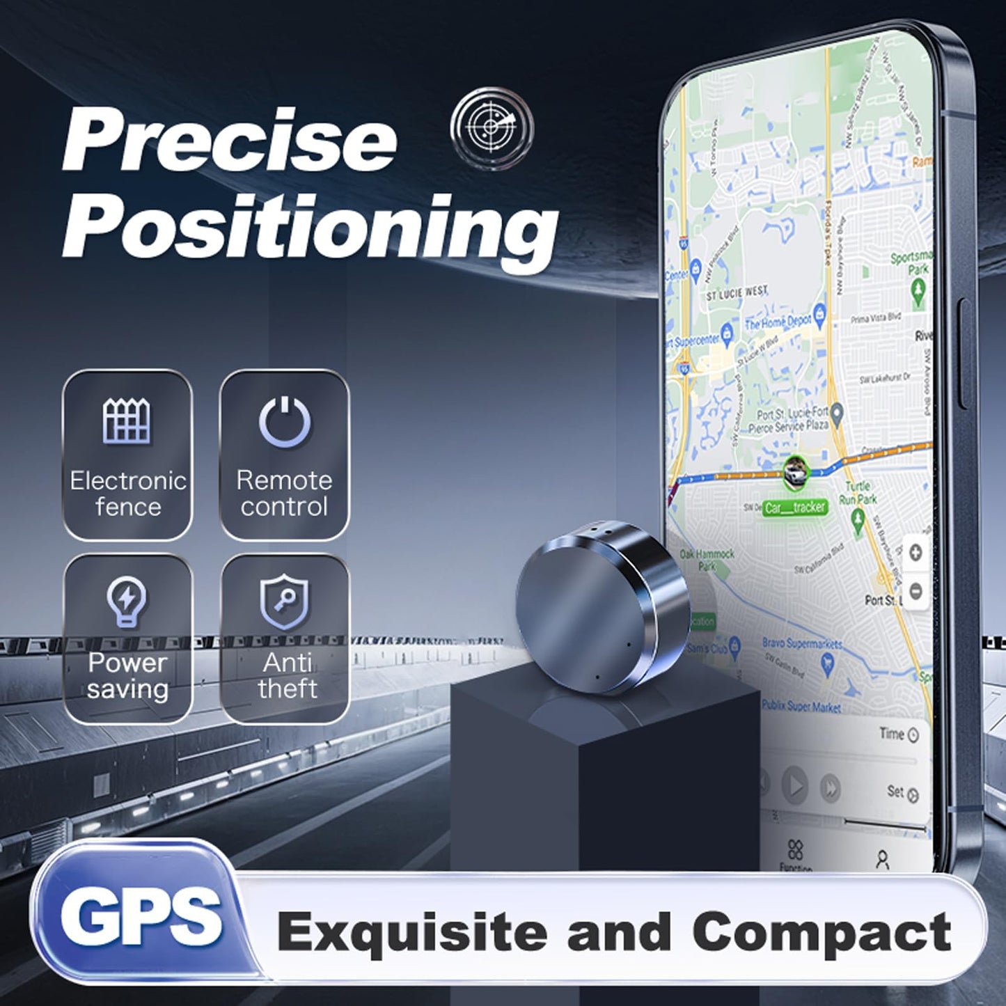 GPS Tracker for Vehicles - Real-Time GPS Tracker, Hidden Car Locator Tracking Device for Vehicles, Kids, Elderly, and Assets - No Monthly Fee, Compact & Discreet Security Solution