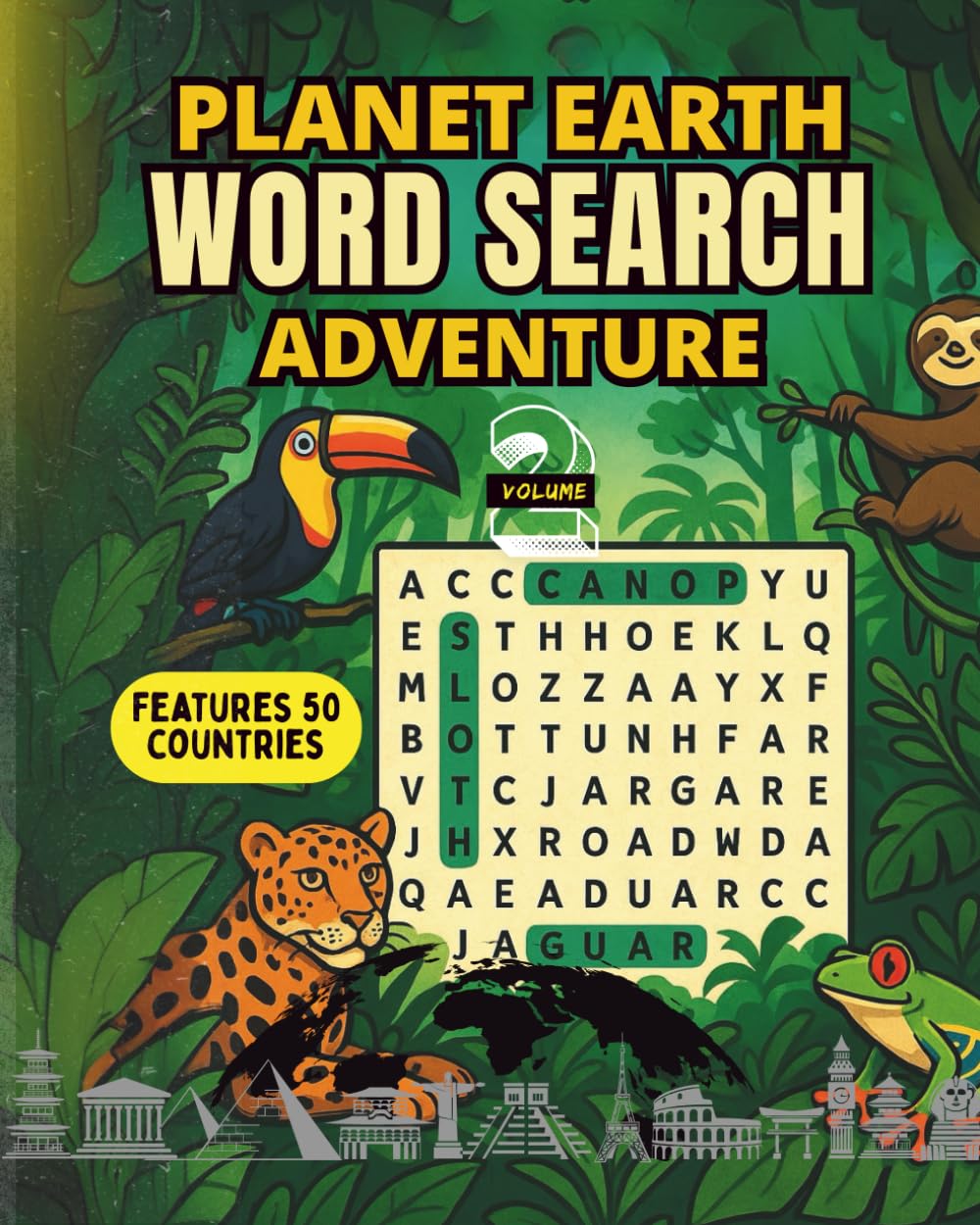 Planet Earth Word Search Adventure Volume 2 El Salvador TO Lithuania: 50 Countries. 50 Word Search Puzzles. A Global Adventure for Curious Minds!