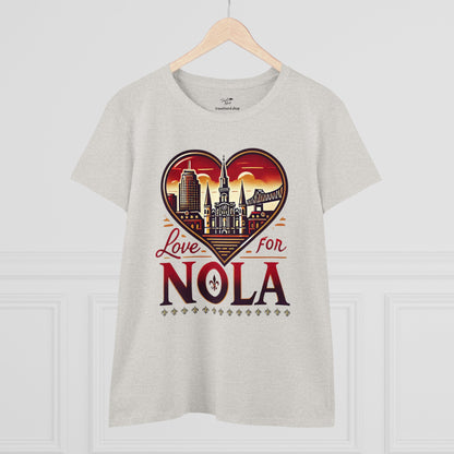 Love for Nola Women's Midweight Cotton Tee