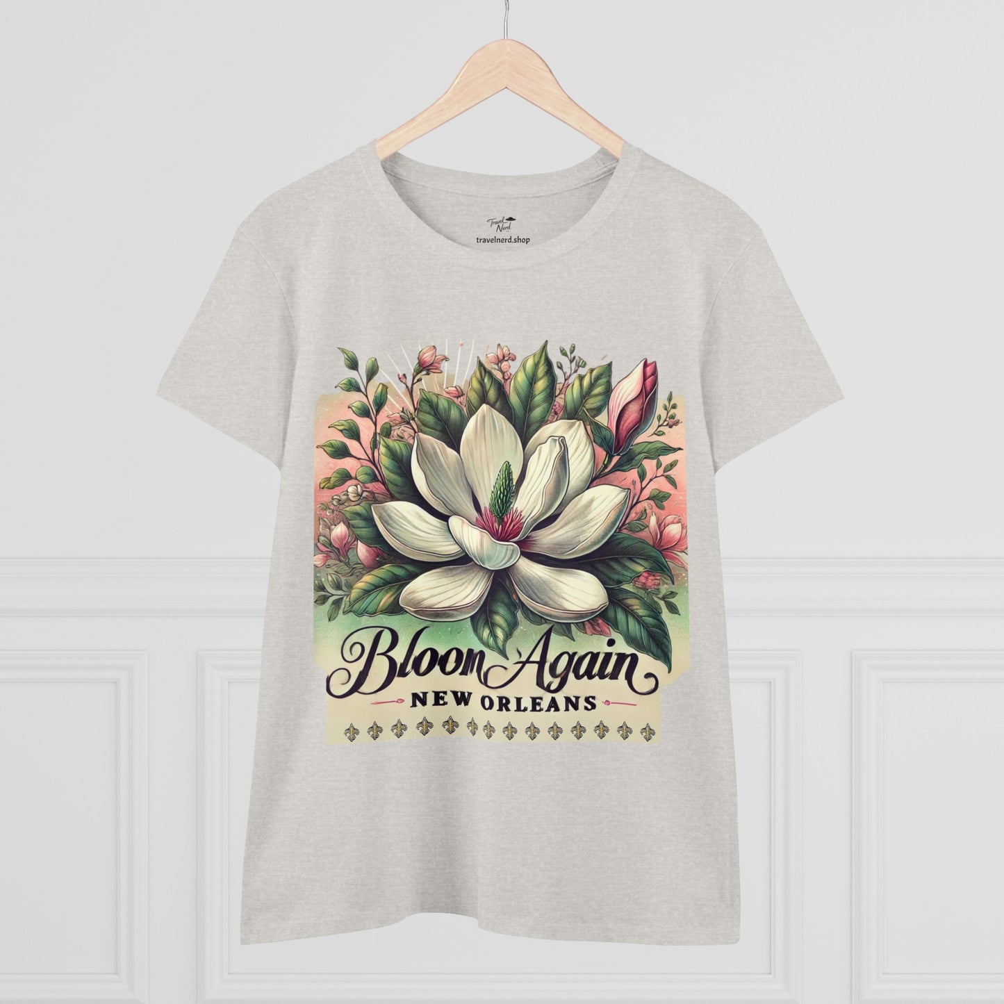 Bloom Again New Orleans Women's Midweight Cotton Tee