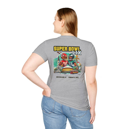 Super Bowl LIX 2025 at the Super Dome Chiefs vs Eagles T-Shirt