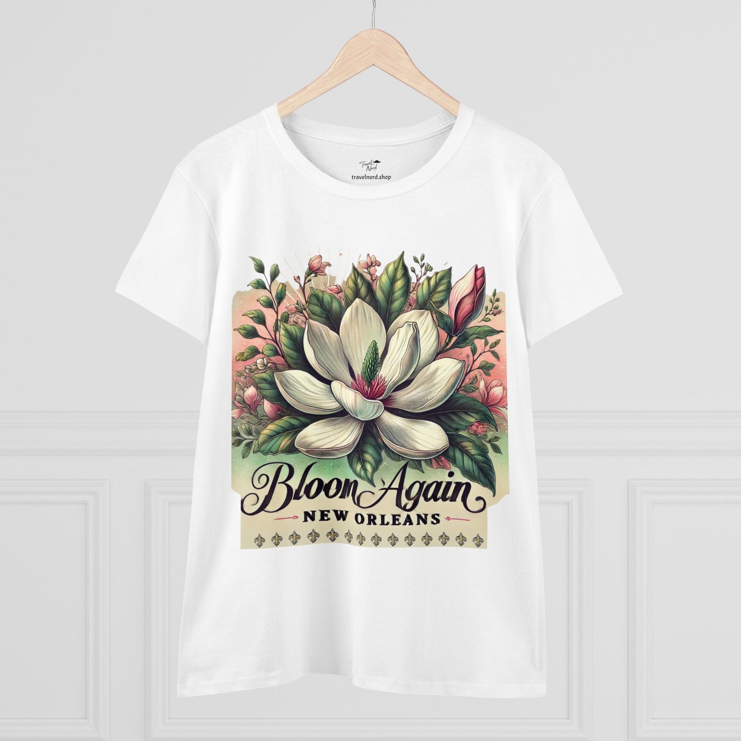 Bloom Again New Orleans Women's Midweight Cotton Tee