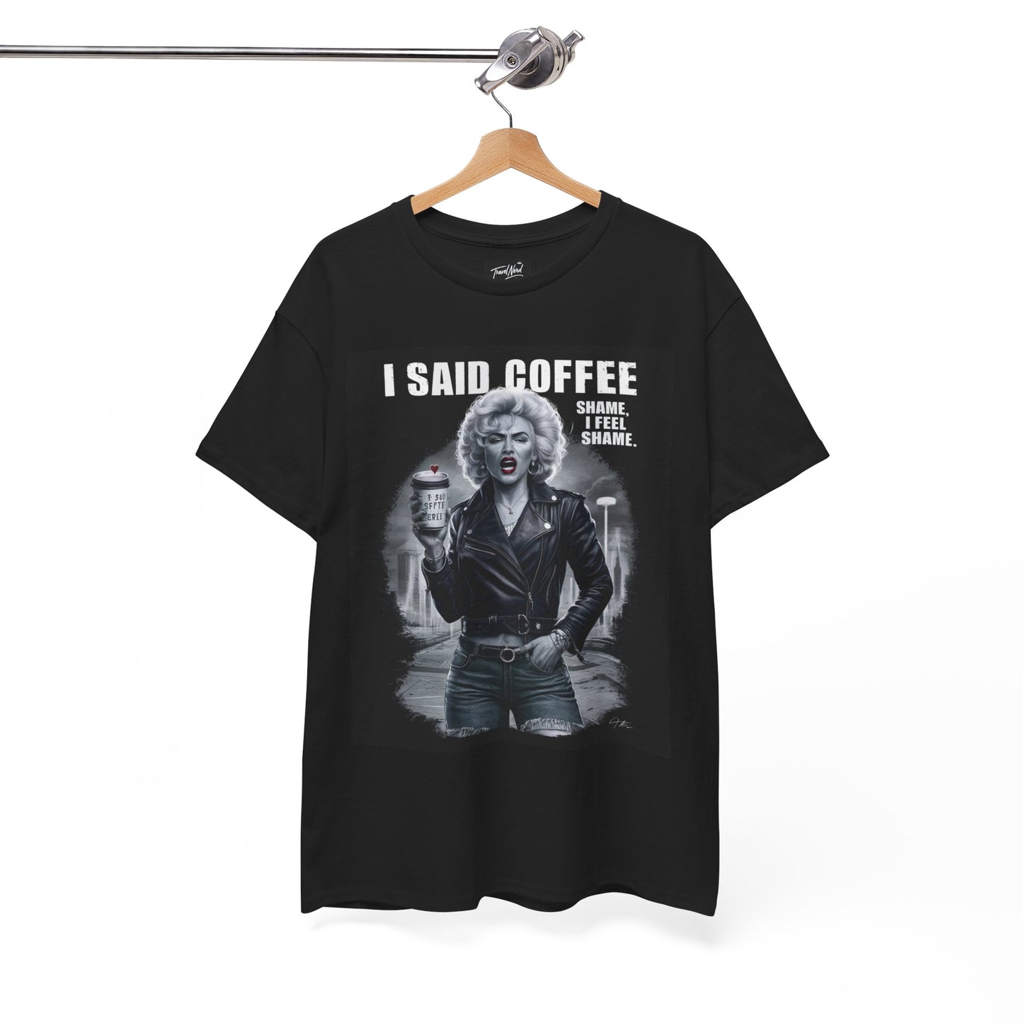 I Said Coffee Graphic Tee – Unisex Heavy Cotton T-Shirt for Coffee Lovers